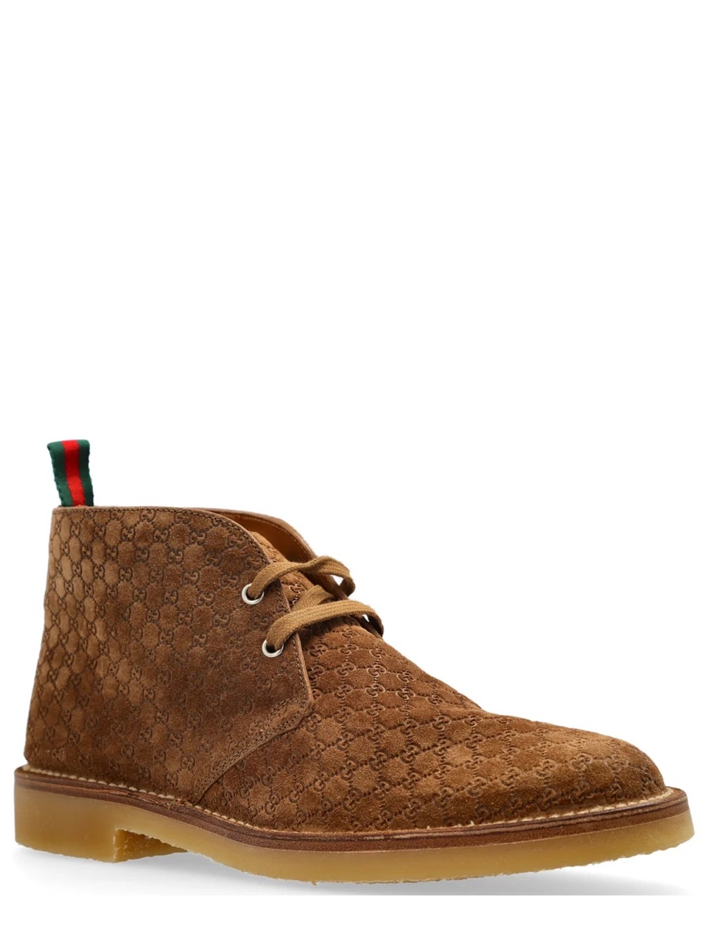 Gucci GG Brown Suede Chukka Desert Boots  Men’s Size 8 | US Men’s 8.5